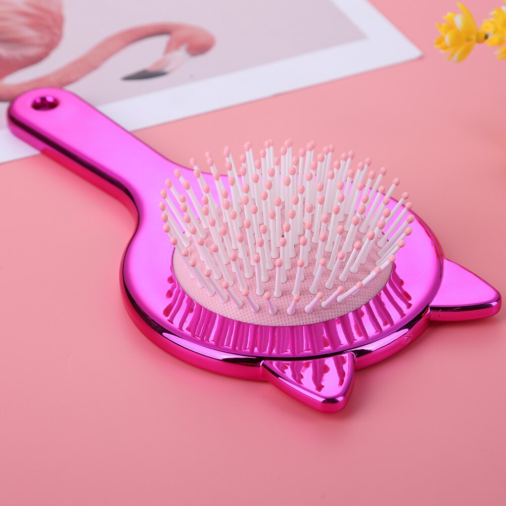 Cute Cat Ears Hairbrush Massage Combs Salon Hairdressing Comb Hair Brush Hair Care