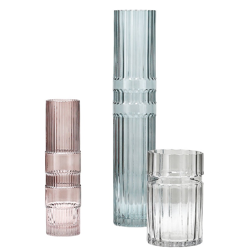 Home Decoration Flower Vase High Glass Vase Fydroponics Desktop Decoration Flower Arrangement Wedding Decoration Vases Ornaments