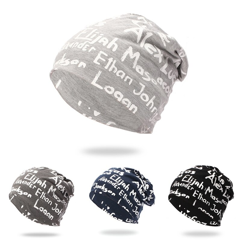 Los hombres y las mujeres Beanie Cap carta sombrero de algodón tejido al aire libre Otoño Invierno deportes Accesorios