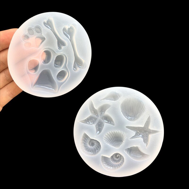 Siliconen harsmal hanger schelp botvorm mallen uv epoxyhars mal voor doe-het-zelf mobiele schelp decoratie knutselgereedschap