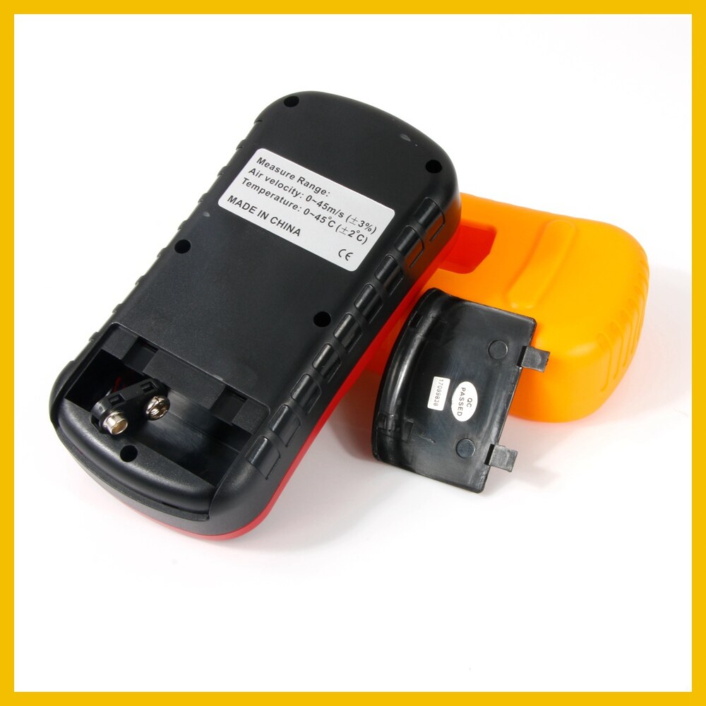 Høj nøjagtighed anemometro lcd-display digitalt anemometer 0 ~ 45m/ s vindmåler lufthastighed temperaturmåler  gm8901- benetech