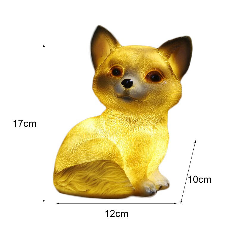 doprowadziło wodoodporna ślimak lampa solarna ozdoba o motywie krajobrazowym zwierząt sowa królik placki światło podziemne ogród wystrój ogrodu ciepła, jasna: pies