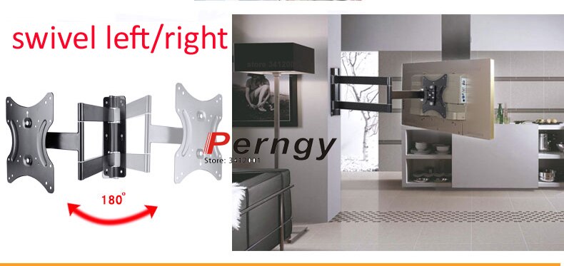 LCD-123AB 35KG 23'-55 inch 3 arms retractable FULL motiontv rotatable bracket swivel tv wall mounts led tv down tv lift