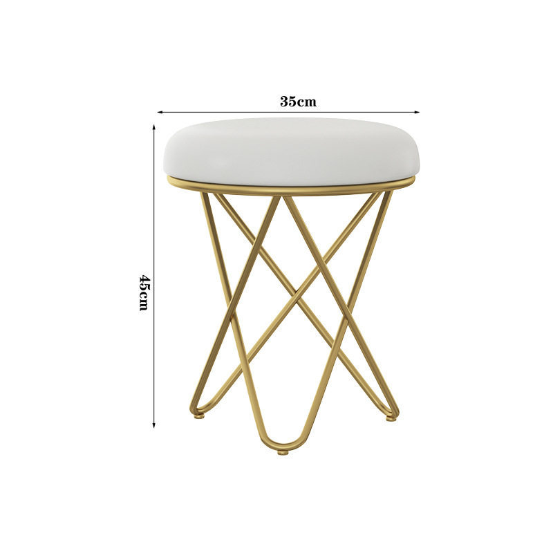 ijdelheid kruk Dressing Gestoffeerde fluwelen kaptafel, make-up