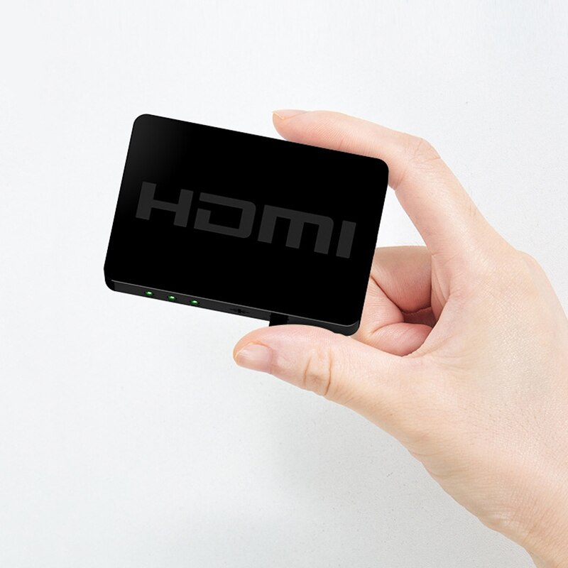 -Mini HDMI Switcher 3 in 1 Out 1080P with Remote Control HDMI Switcher for PC,Monitoring Host