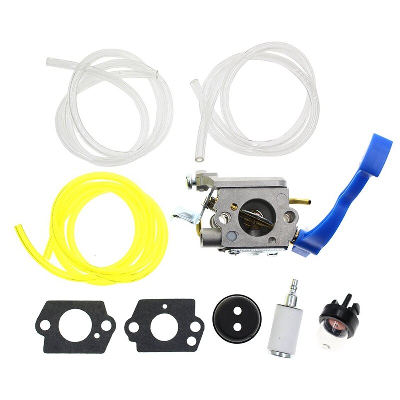 Big Carburetor for Husqvarna 125B 125BVX 125BX Leaf Blower Trimmer Replaces Zama C1Q-W37 Carb with Fuel Line Kit