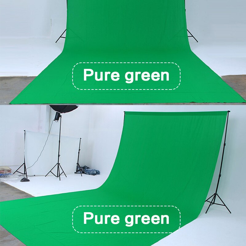 Green Color Cotton Textile Muslin Photo Backgrounds Studio Photography Screen Chromakey Backdrop Cloth For