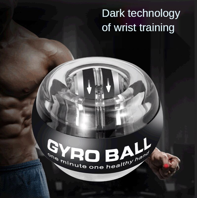 Bola de agarre de arranque automático para muñeca, Bola de agarre de descompresión, ejercicio de tono de vibración, bola centrífuga muscular del brazo, bola giroscópica de descompresión