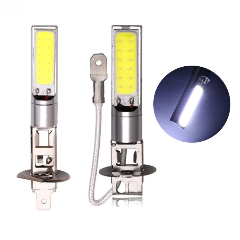 H1/h3 led mistlampen koplamp wit 6000k cob led koplamp grootlicht/dimlicht lampen rijlampen universeel  w91f