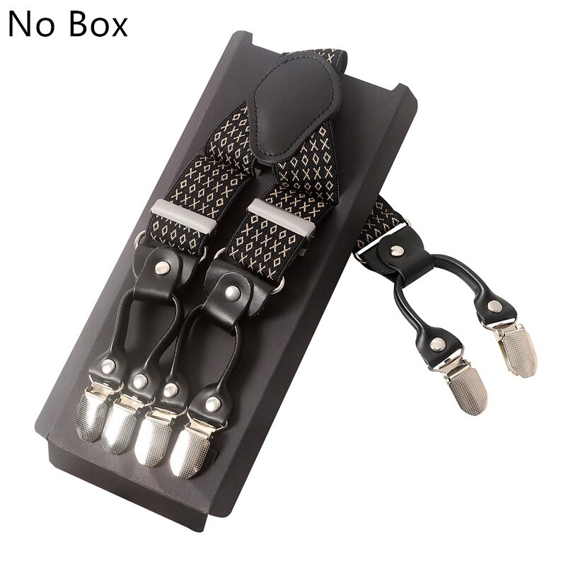Tirantes de cuero con Clip ajustable para hombre, banda elástica ancha para pantalones, cinturón, arnés de servicio, 35mm: 30