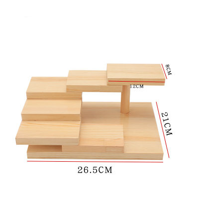 Japanse Houten Hout Keuken Sushi Bridge Boten Grenen Sushi Sashimi Plaat Schotel Sushi Servies Decoratie Ornament: 26.5x21cm