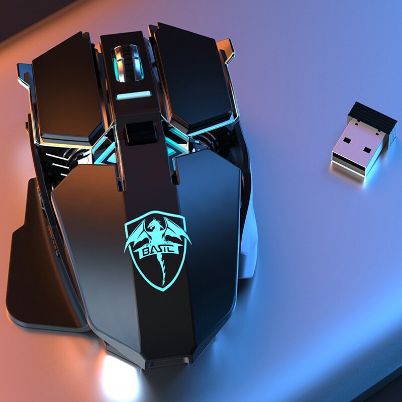 Ergonomic 2.4GHz Wireless Gaming Mouse Office Computer-Mause Laptop Optical 6400DPI For PC