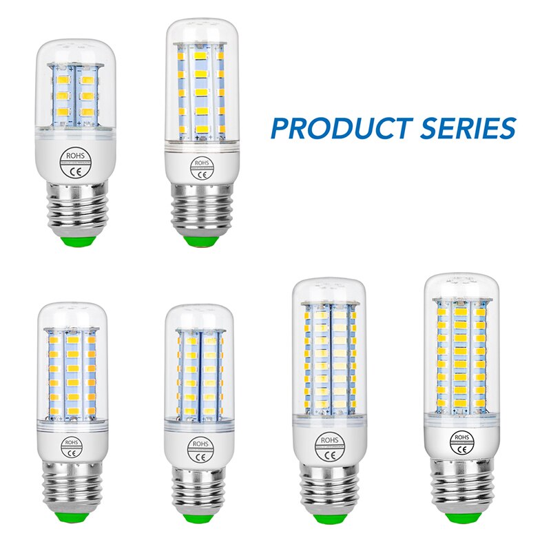 Ampoule LED En Forme De Maïs 7W à 25W - Douilles E27, E14, GU10, G9 - Blanc Froid 5000-5500K