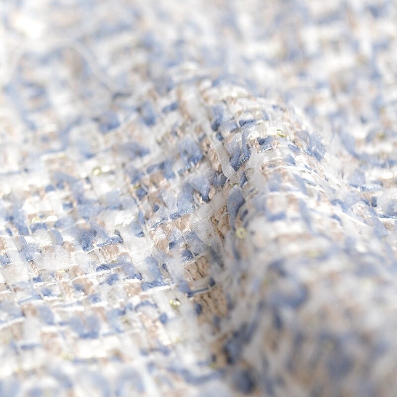 Syksy ja talvi kangas kulta silkki neulottu tweed tilkkupuku hame käsintehdyt tee-se-itse kankaat