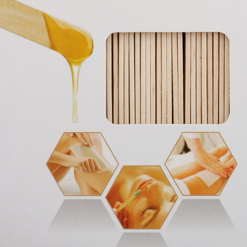 Spatules jetables en bois pour épilation à la cire, 50 pièces, bâtonnets pour enlever les poils du corps, applicateur abaisse la langue