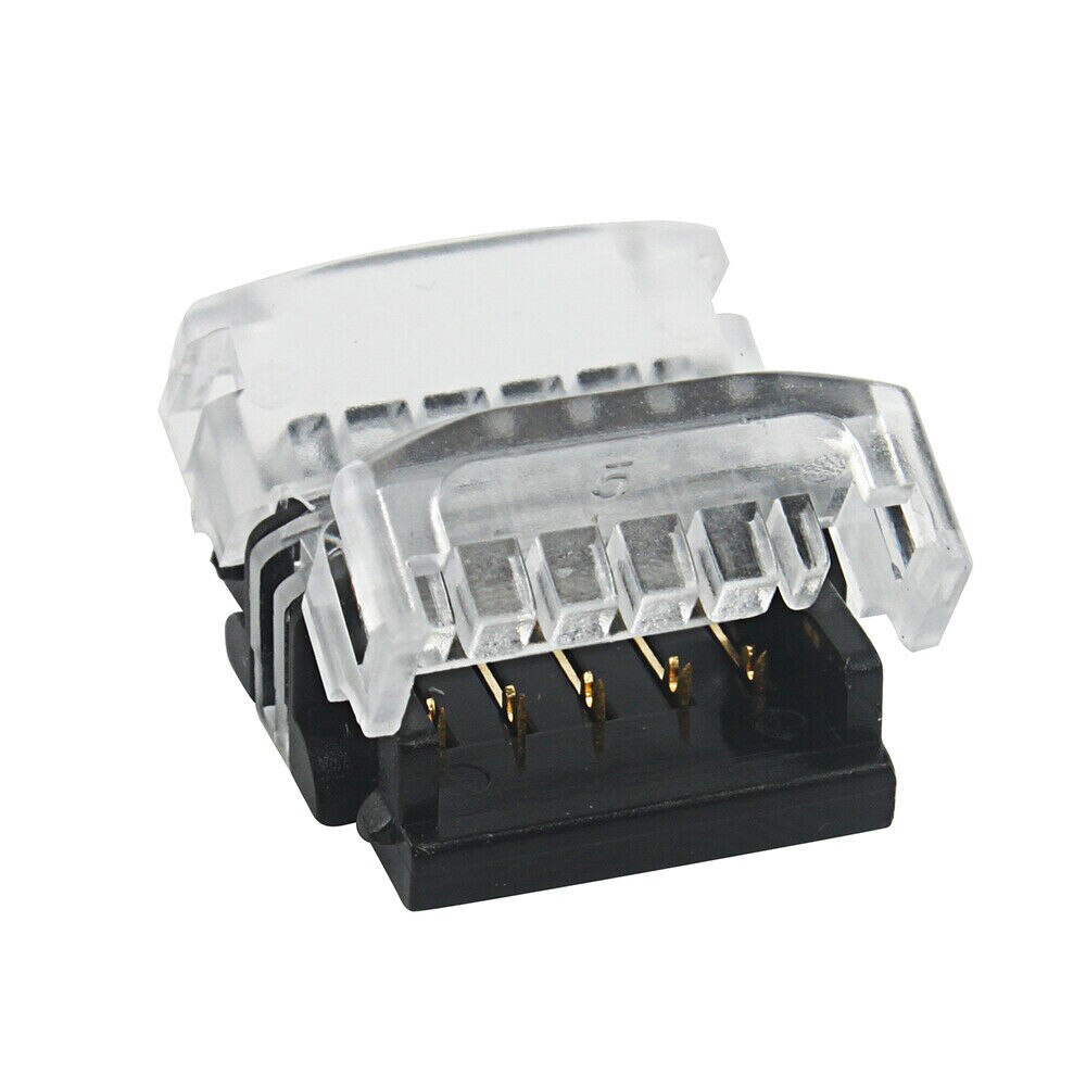 10PCS 8MM 10MM 12MM Wire to LED Strip Connector Strip to Strip Clip Connector for Single Color RGB LED Strip Light