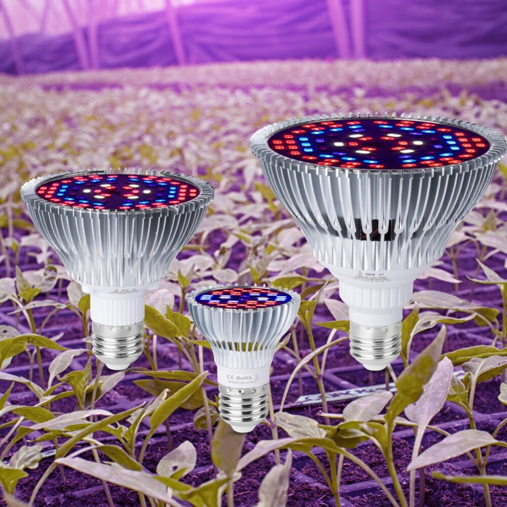 E27 LED Grow Light 30W 50W 80W Fitolamp E14 Grow LED Lamp For Plants 18W 28W Full Spectrum Led Plant Light AC85-265V Indoor Grow