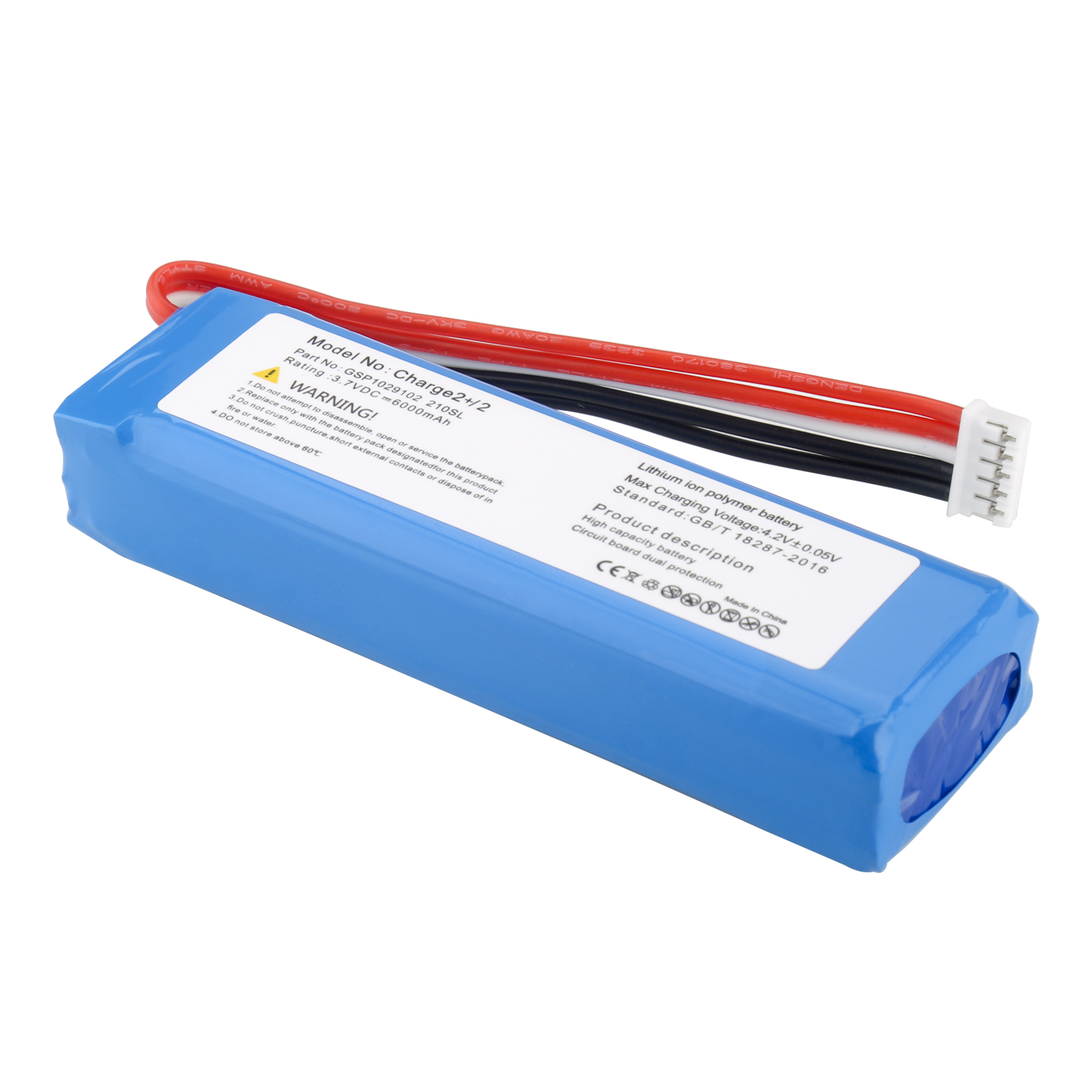 3.7V 6000mAh Battery For JBL Charge 2+ Charge 2 Plus GSP1029102 MLP912995-2P Portable Bluetooth Speaker