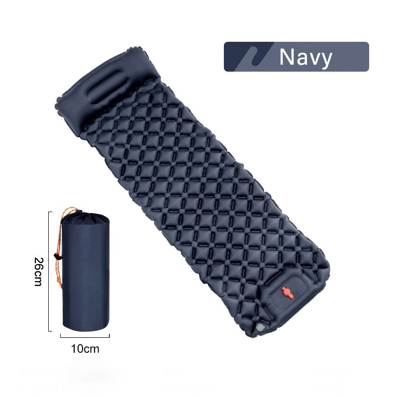 Cool Camping Mat Gear Camping Mat Camping Supplies Nature Hiking Inflatable Mat Portable Lightweight Camping Sleeping Mattress: WHITE