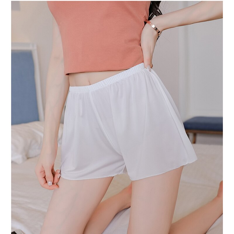 Jinsen Aite Plus Size Women Safety Short Pants Elasticity Waist Large Size Loose Casual Breathable Home Bottom Short Pants JS126