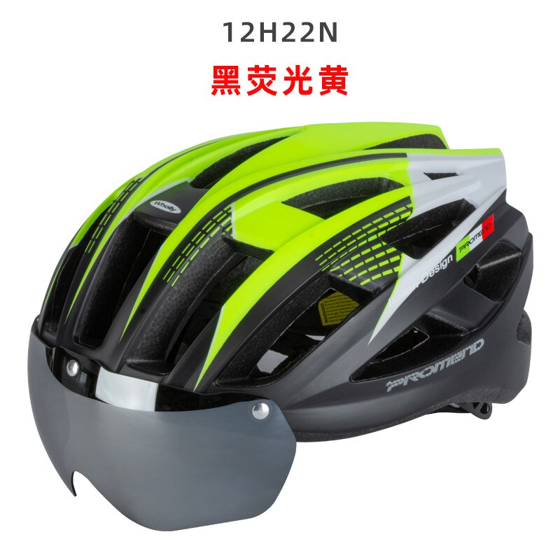 PROMEND – casque de vélo de montagne ultraléger, pour vtt, cyclisme sur route: black yellow