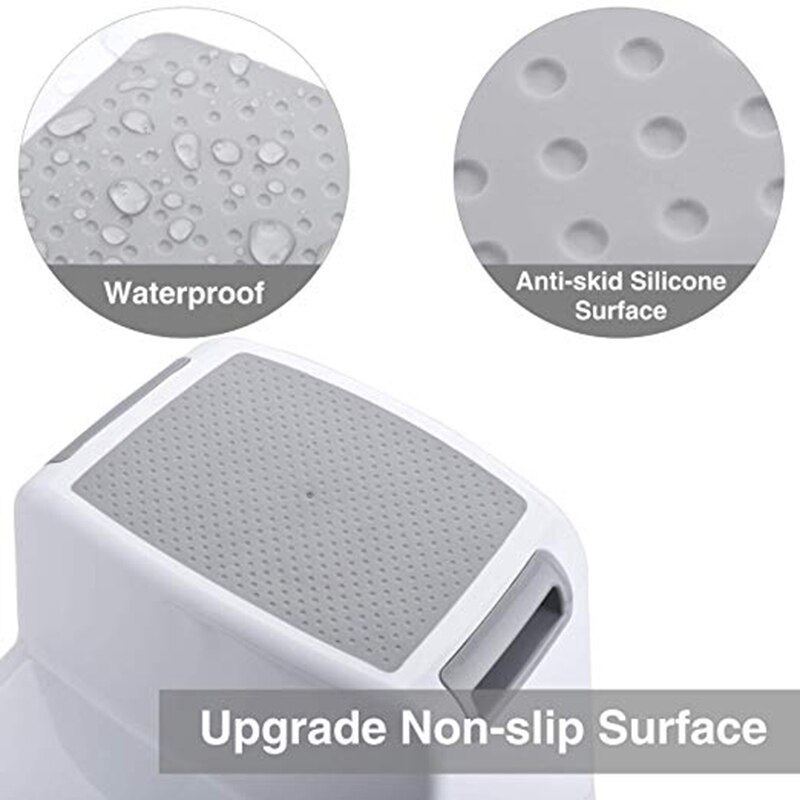Breite + 2 Schritt Hocker Für freundlicher Kleinkind Hocker Für Wc Töpfchen Rutschfeste Sanft Griff Für Sicher Als Schlecht Töpfchen Hocker EIN
