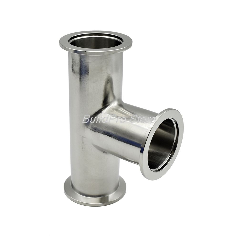 KF16/KF25/KF40/KF50 Vacuum Fittings 304 Stainless Steel Elbow/Tee/Four-Way Flange Joints High-Pressure Clamp Connector