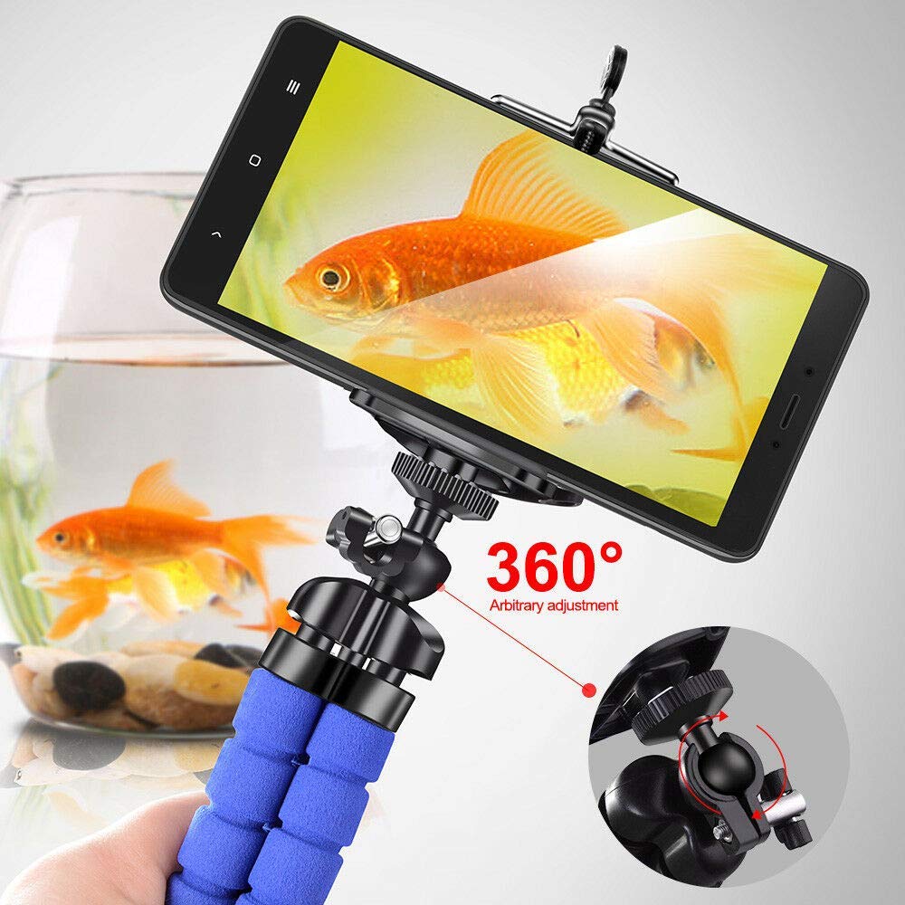 360 gradere universell mini mobiltelefon stativ stativ grep holder montering til kamera iphones samsung lg xiaomi huawei telefoner