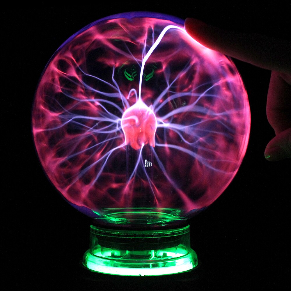 Nyhed magisk plasma kugle lys elektrisk lampe natlys 3 4 5 6 tommer bordlys kugle jul børn glas plasma lampe