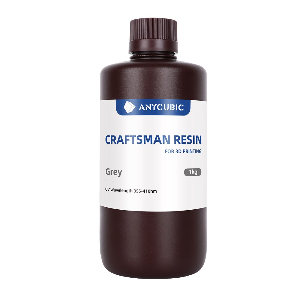 Anycubic Craftsman Hars 3d Printing Materiaal Voor Lcd Sla Printers Geschikt Voor Accessoires En Sieraden Model Afdrukken: Grey-1KG