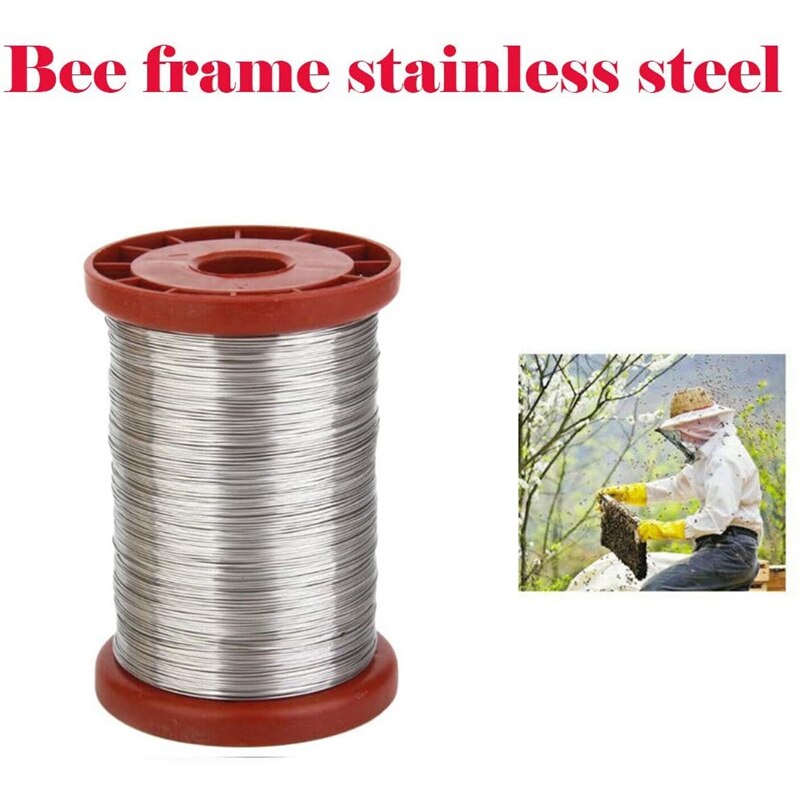 2Pcs 0.5mm 500G Iron Bee Hive Frame Wire, Beekeeping Equipment Bee Hive Tool Beekeeper Tool