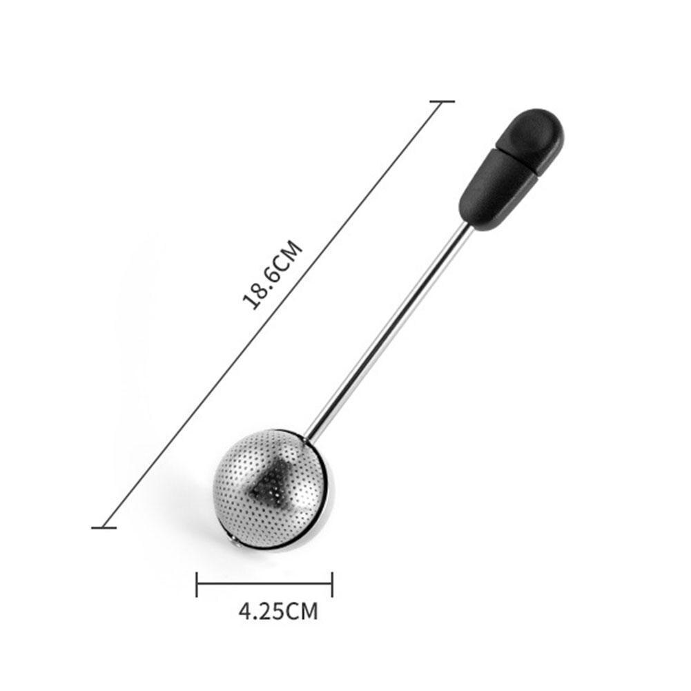 Steel Tea Maker Filter Tea Infuser Ball Portable Fine Tea Mesh Teaware Handle Tea Rotation Tool Degree Filter 360 M1a7