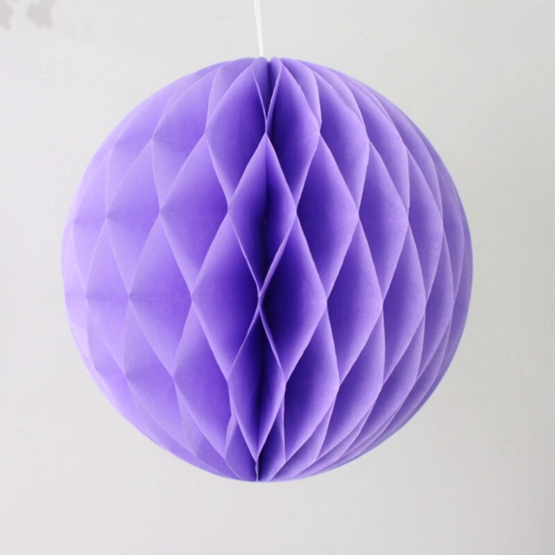 8 " (20cm) 17 farver honeycomb bolde papir lanterner bryllup husholdningsdekorationer supermarkeder shopping markeder udendørs dekoration: Lys lilla