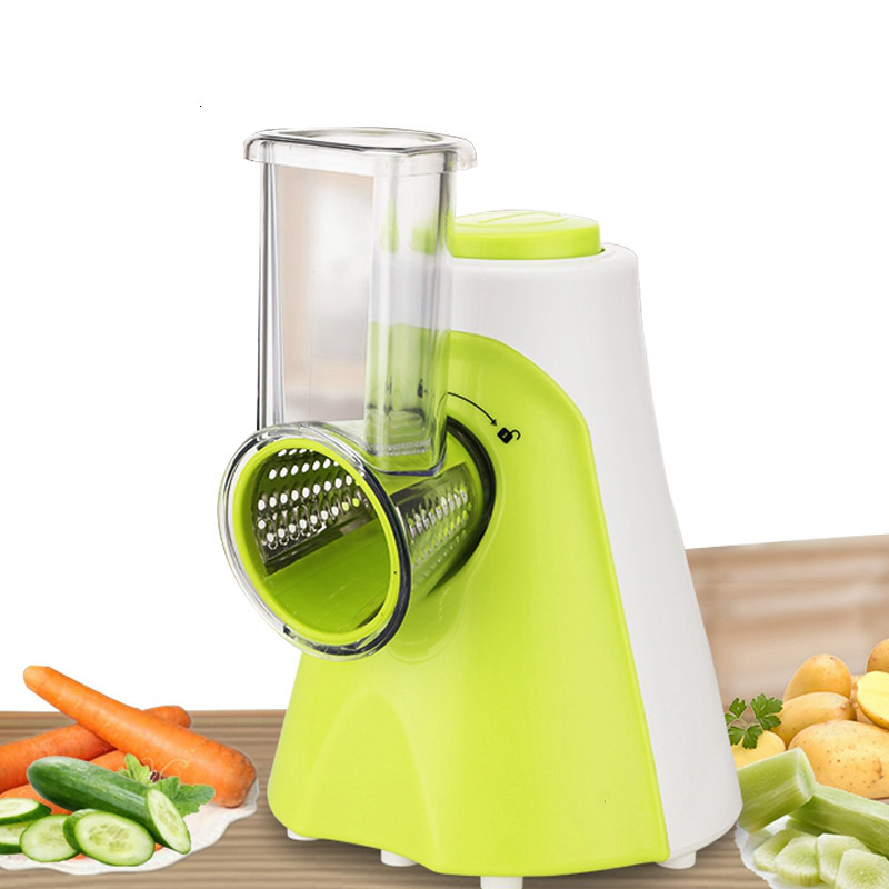 Multifunctionele Elektrische Fruit Groente Slicer Cutter Wortel Aardappel Snijmachine roestvrijstalen Lemmet Salade Chopper EU