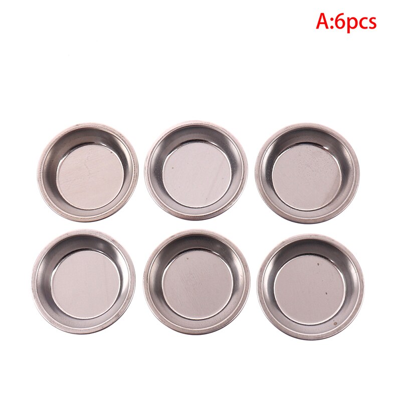 6pcs/set Metal Color Paint Tray Mixing Color Tinting Dish for Gundam Model Tools: A