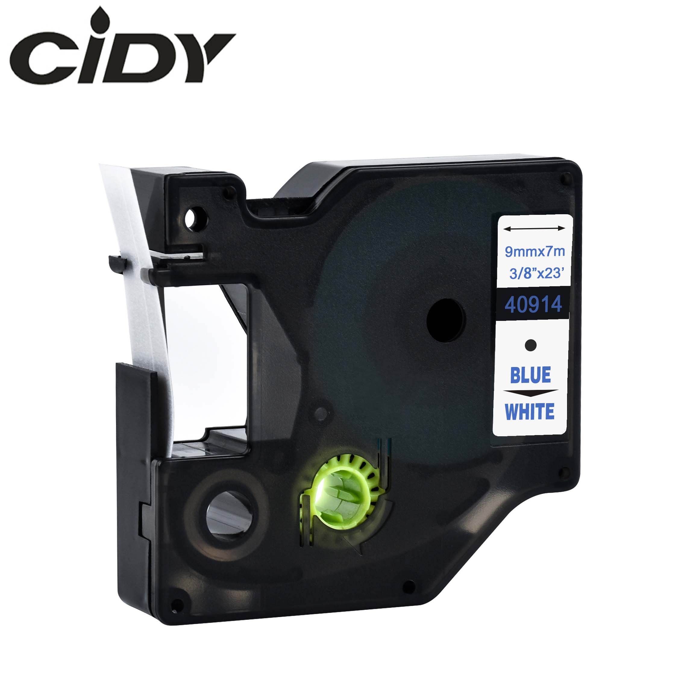 CIDY Multicolor 40913 40918 40910 9mm black on white label tape Compatible Dymo D1 manager 45013 FOR DYMO LM160 LM280 DYMO PNP: 9mm blue on white