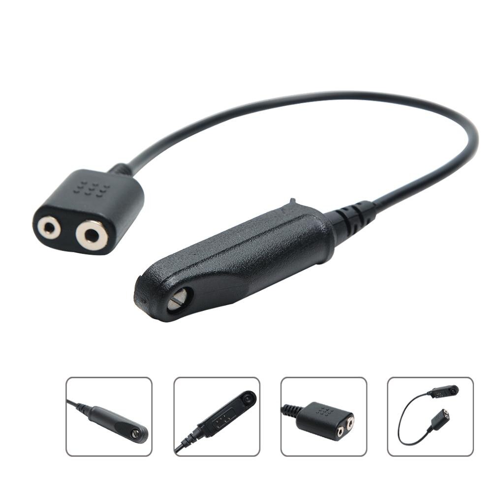 Adapter Cable Baofeng UV-9R Plus UV-XR Waterproof to 2 Pin Suitable for UV-5R UV-82 UV-S9 Walkie Talkie Headset Speaker Mic