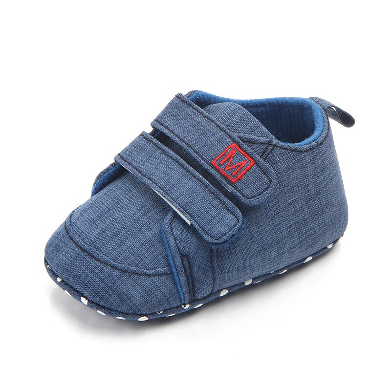 DOGEEK-zapatos de lona clásicos para bebé recién nacido, zapatillas informales de algodón para niños y niñas: Azul / 0-6 Months(11cm)