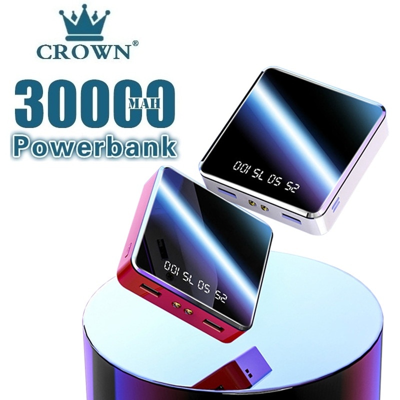 20000mAh Power Bank Protable caricabatterie da viaggio esterno Display digitale LCD illuminazione a LED Powerbank telefono batteria esterna