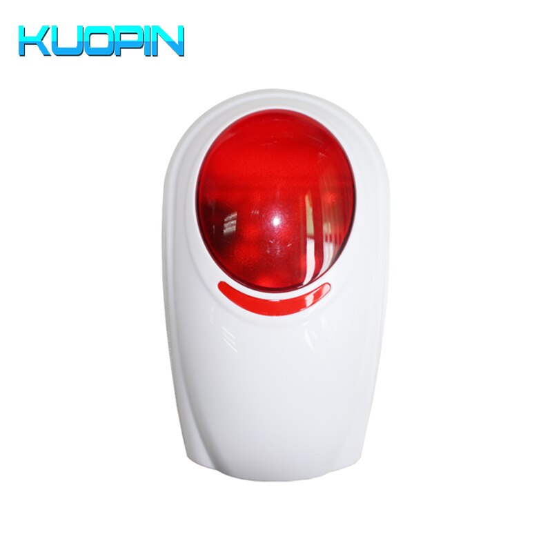 Outdoor 120dB Sound Wireless Flash Siren 433HMz Frequency Home Security GSM Alarm Systems Threaten Thieves Strobe Siren