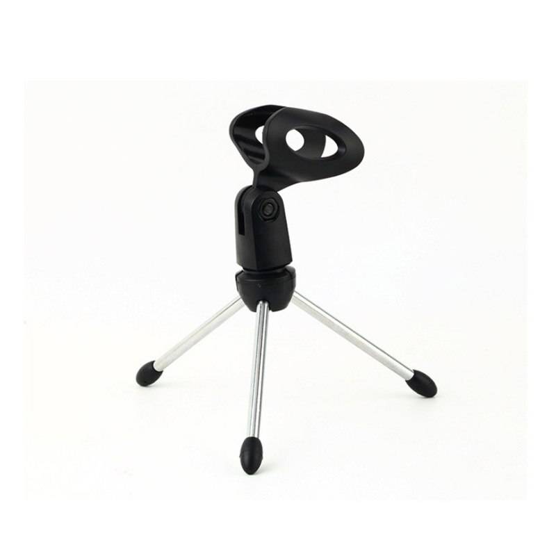 Trépied pliable pour Microphone Live, hauteur réglable, Support Portable en métal pour Table de bureau