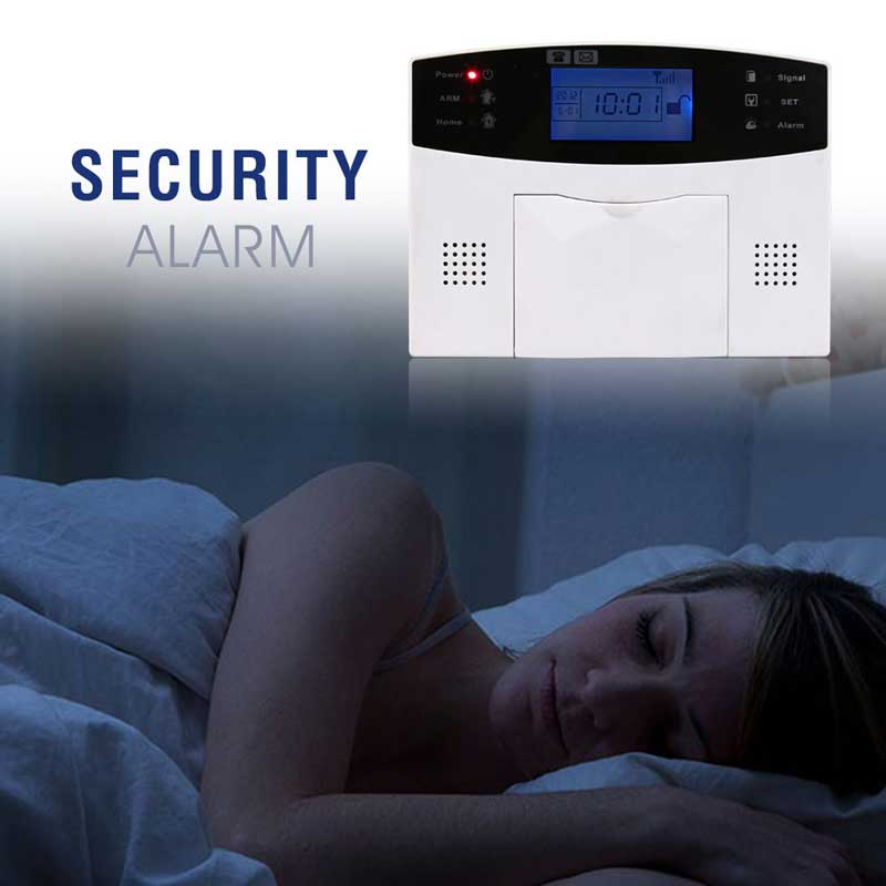 Smart Home Mobile APP Control GSM Wireless TFT Screen Burglar Alarm Security System Six Languages Warning Voice Two Way Audio