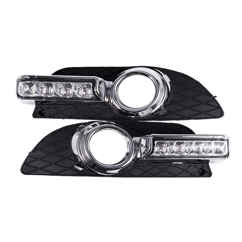 Led Drl Dagrijverlichting Fog Lamp 12V Auto Running Lights Voor Mitsubishi Lancer Ex