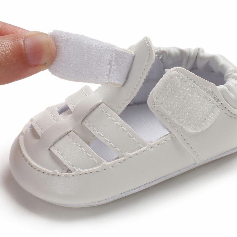 Zomer Baby Jongens Ademende Anti-Slip Holle Kinderen Pu Lederen Schoenen Peuter Zachte Zolen Baby Sandalen Mode sneakers