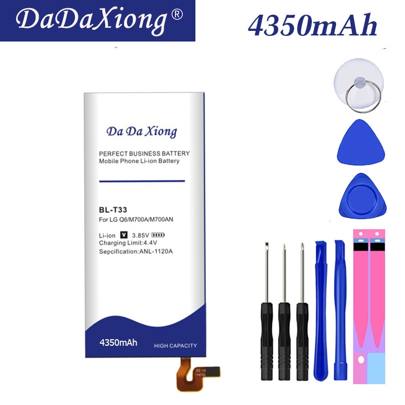 4350mAh BL-T33 BL T33 Replacement BATTERY for LG Q6 M700A M700AN M700DSK M700N Batteries