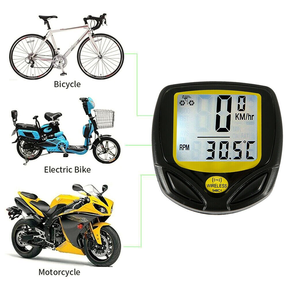 Misuratore di velocità per bici cablato SD-548C1 senza fili digitale bicicletta computer sensori multifunzione computer per bicicletta tachimetro accesso alla bicicletta