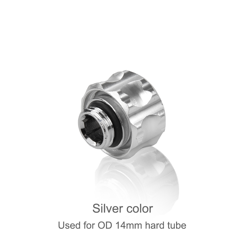 Syscooling water cooling G1/4 fitting for OD 14 mm hard tube copper compression fitting PETG tube fitting