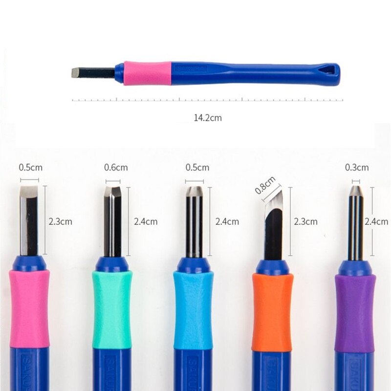 SAKURA 1pcs Wood Carving Knife Portable Art Pen Knife For Arts Wood Carving Tools Crafts Repair Multi DIY Hand Tools