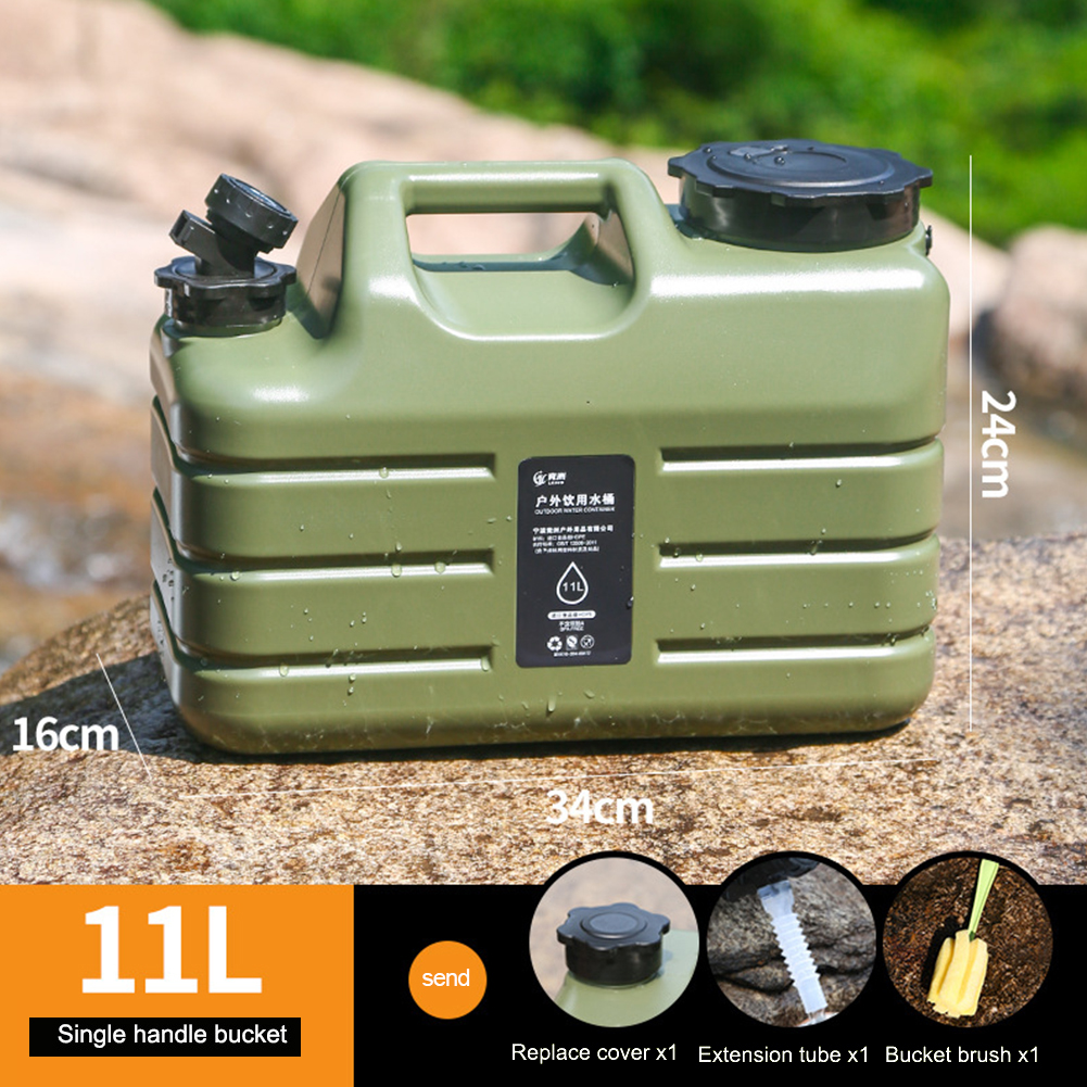 10/11/12L Water Bucket Large Capacity Water Pouch With Detachable Faucet Portable Drinking Water Container Camp Water Bag ﻿