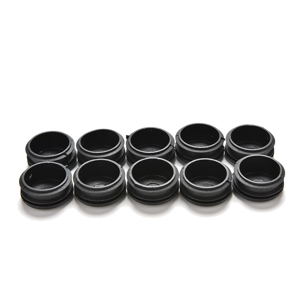 10Pcs/lot Plastic Furniture Leg Plug Black Round Steel Pipe Tube Blanking End Caps Insert Plugs16-35mm decorative dust cover: 35mm